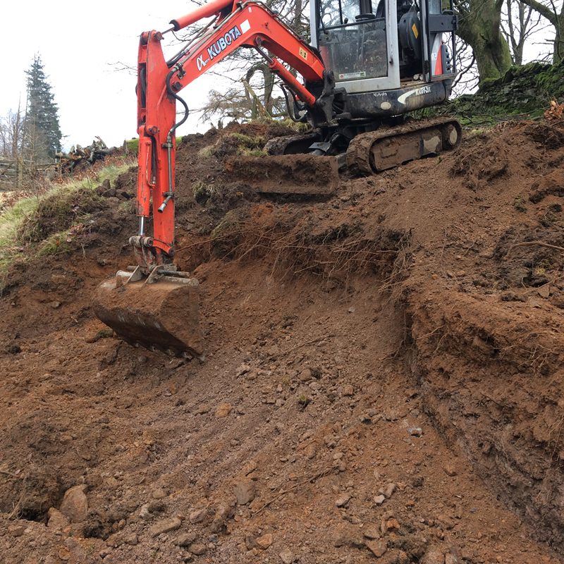 Digger in Grasmere